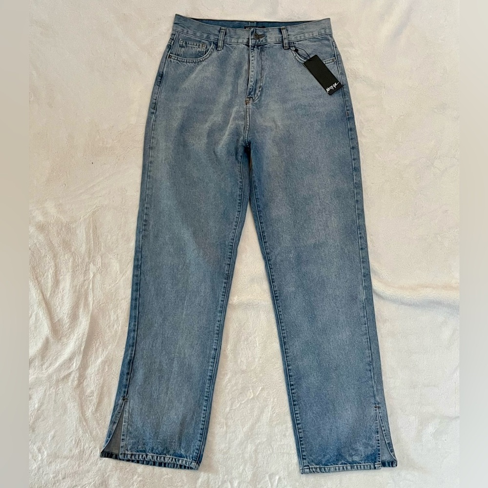 Nasty Gal Split Leg Jeans